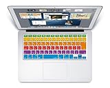 [RainBow] 日本語 キーボードカバー (JIS配列) 〈 for MacBook Air 13/Retina 13,15インチ用〉 《RainBow オリジナルカラー》 レインボーカラー key-a3r-RBW