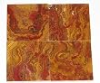 4x4 Multi Red Onyx Subway Brick Polished Tiles for Backsplash, Shower Walls, Bathroom Floors