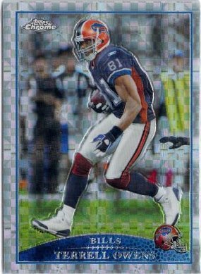2009 Topps Chrome Xfractor Terrell Owens Buffalo Bills #TC77 Football Card