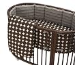 DwellStudio Baby Oval Dots Fitted Crib Sheet, Chocolate