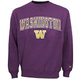 NCAA Washington Huskies Purple Automatic Crew Sweatshirt