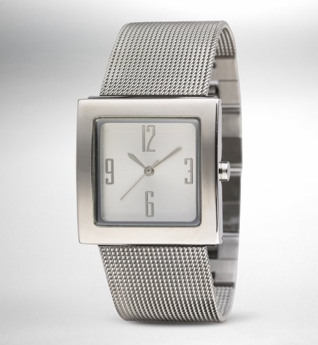 Contemporary Square Mesh Watch