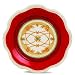 Fitz and Floyd Bellacara Salad Plate, Red