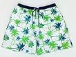 Mens Palm Tree Print Swim Trunks with Adjustable Elastic Drawstring Waist and Board Short Style Front, 2 Inseam Slit Pockets and Rear Cargo Pocket. Mesh Lined. 2 colors in Sizes S(28/30 M(32/34) L(36/38) XL (40/42)