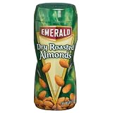 Emerald Nuts Dry Roasted Almonds, 11-Ounce Canisters (Pack of 4)