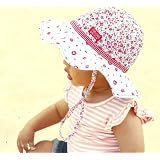 Girls Reversible Cotton Sun Hat Rosie Poise Floppy Hat, UPF50+ ~ Dozer