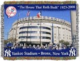 Last Year at YANKEE STADIUM 2008 Afghan THROW BLANKET New Gift