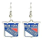 New York Rangers - NHL Team Logo Dangler Earrings