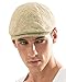 ililily Linen-Like Flat Cap Cabbie Hat Gatsby Ivy Irish Hunting Newsboy Hat, Beige, Medium