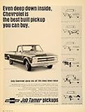 1968 Ad Chevrolet Pickup Trucks CST Fleetside Half Ton - Original Print Ad