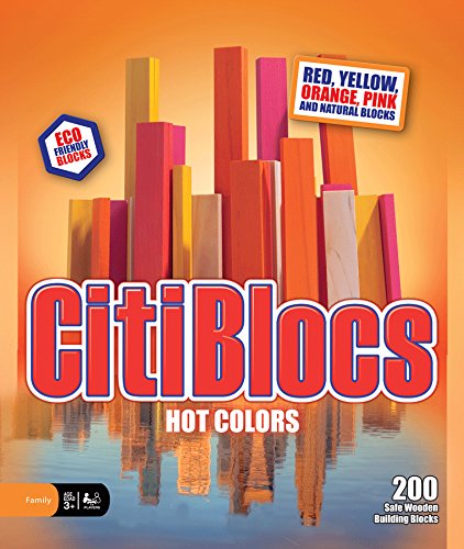 CitiBlocs 200-Piece Hot-Colored Building Blocks