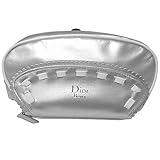 ☆☆最高級ブランド☆☆ Christain Dior クリスチャンディオール シルバー ホワイトライン コスメポーチ C.D0000000142