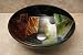 VGS91 Bathroom Lavatory Glass Vessel Sink with drain and mounting ring