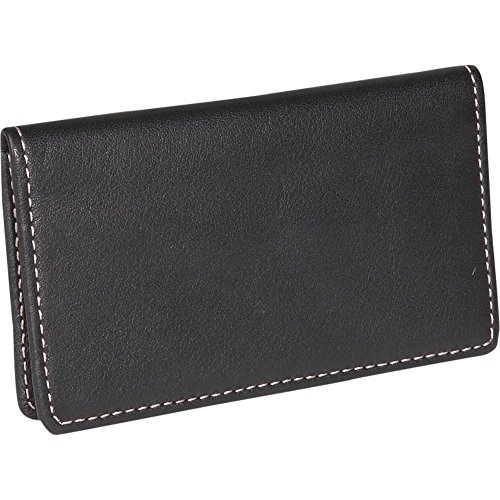 Royce leather business card case - leather - black - bl…
