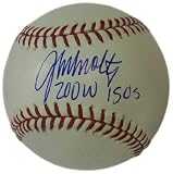 MLB Atlanta Braves John Smoltz "200 Wins 150 Saves" Autographed Baseball