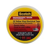 Scotch #35 Electrical Tape 10844-BA-10, 3/4-Inch x 66-Foot x 0.007-Inch, Yellow