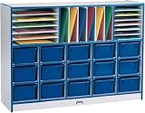 SECTIONAL MOBILE CUBBIE Without trays - NAVY