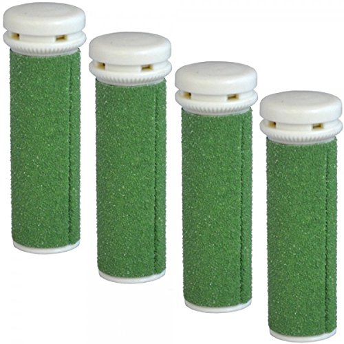The Pedi Store (TM) EXTREME Coarse Micro Mineral Emjoi Micro-Pedi Compatible Replacement Rollers for Extremely Rough and Tough Calluses (4 pack)