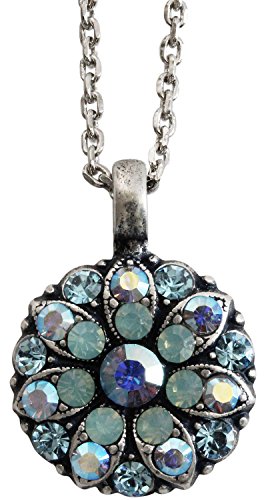 Mariana Guardian Angel Crystal Pendant Necklace, 16" Pacific Blue 5212 26770