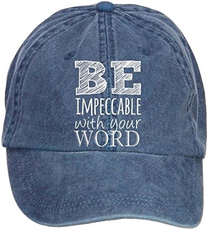 Wulagui Be Impeccable With Your Word Washed Adjustable Baseball Cap