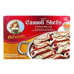 Adriana Large Cannoli Shells - 6 pack