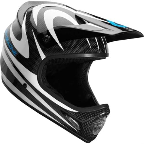 SixSixOne Evo Carbon Camber Men's Full Face Off-Road Cycling MTB Helmet - White / X-Large
