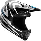 SixSixOne Evo Carbon Camber Men's Full Face Off-Road Cycling MTB Helmet w/ Free B&F Heart Sticker Bundle - White