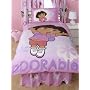 Dora Totally Adorable Single Panel Duvet Set