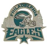 NFL Philadelphia Eagles Star Pin 1 1/4"