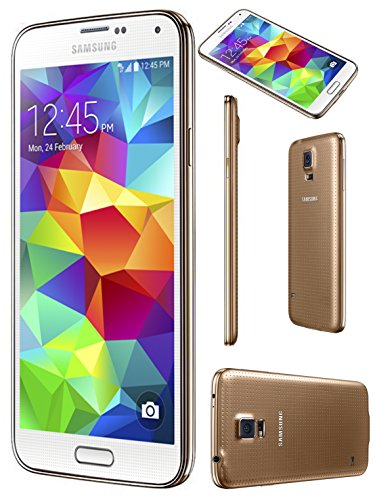 Samsung Galaxy S5 G900A 16GB Unlocked GSM 4G LTE Quad-Core Smartphone, White and Gold w/ 16MP Camera (Certified Refurbished)