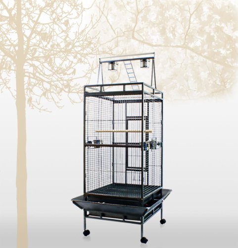New Large Play Top Bird Cage Parttot Finch Macaw Cockatoo Birdcages