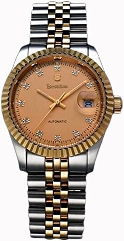 Bestdon Swiss Men's Business Wrist Watch Orignal Autumaic Mechanical Crystal Dial Stainless Steel