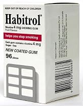 Habitrol Nicotine Gum 4mg Fruit 96 Pieces Buy 1 Box or MORE!