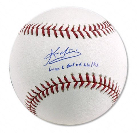Mounted Memories Boston Red Sox Kevin Youkilis Autographed Baseball W/ 