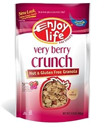 Enjoy Life Very Berry Crunch Granola, Gluten, Dairy & Nut Free, 12.8-Ounce Bag (Pack of 6)