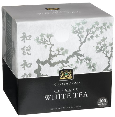 Silkenty Chinese White Tea Block, 100-Count Tea Bag Boxes (Pack of 3) by Silkenty