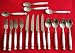 16pc WHITE HANDLE CUTLERY SET