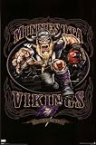 (22x34) Minnesota Vikings (Mascot, Grinding It Out Since 1961) Sports Poster Print