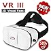 Upgrade Version 3D VR Headset Virtual Reality Glasses Motoraux 3D Movie Visor VR Glasses Innovative Design Fit for iOS, Android & PC Phones Series Within 4.0-5.9 Inches