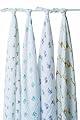 Aden + Anais 100% Cotton Muslin Swaddle Wrap, Jungle Jam, 4 Pack