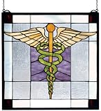LAMPS BEAUTIFUL Tiffany Style Doctor Physician Medicine Stained Glass Window by Meyda Tiffany