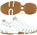 K-Swiss Women's Forecourt Tennis Shoe (White/Blue)