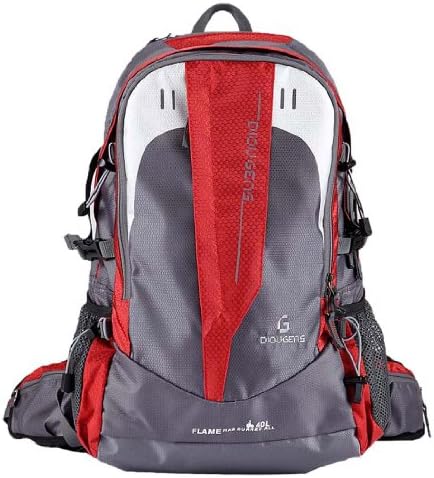 [FBA Get it Soon] WantDo Mens Travel Backpack Hiking Daypacks Shoulders Cloth Passionate Red D32006-1
