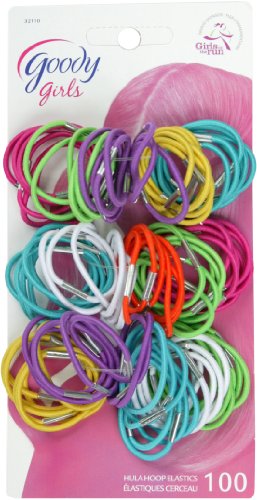 Goody Girls Small Thin Metal Elastics, 100 Count (Pack of 3)