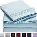 Mellanni California King Sheets Set - 4 PC Iconic Collection Bedding - Hotel Luxury, Extra Soft, Cooling Bed Sheets - Wrinkle, Fade, Stain Resistant (Cal King, Aqua)