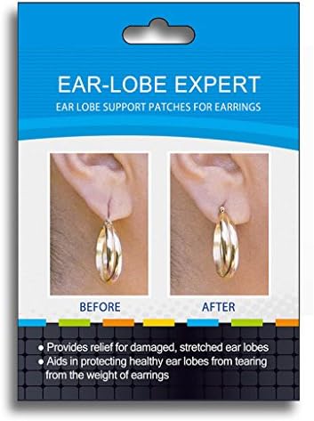 3 Months Supply EAR-LOBE EXPERT 105 Days Supply Invisible Earring Support Patches, 210-Count Boxes