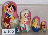 Pinocchio Russian Nesting Nested Stacking Doll 5 Pc / 4 in #4.105