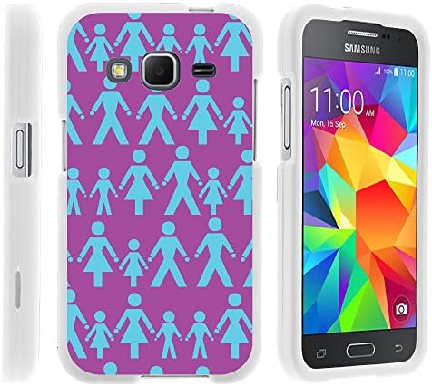 Core Prime, Stylish Personalized Protective Snap On Hard Case Phone Protector for Samsung Galaxy Core Prime G360 by MINITURTLE - Blue Family