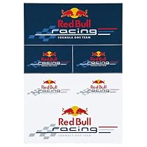 Red Bull Racing Aufkleber - Sticker - Sebastian Vettel - 6 St&uuml;ck