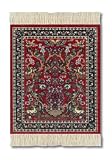 Lextra® (Tree of Life), CoasterRug®, red, blues, and white, 5.5